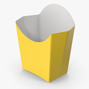 Fries Paper Box 3D