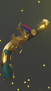 Stylized Flintlock Pistol model