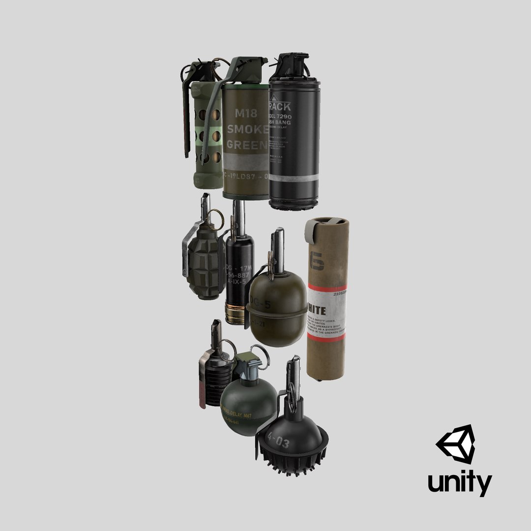 3D 10 Grenades Single Mat All PBR Unity UE Textures model https://p.turbosquid.com/ts-thumb/R3/08I6rk/m9/stemcell_unity_render/png/1740415211/1920x1080/fit_q87/c36136fca6d5616a5eba6748d3bf8b9a27e1c73c/stemcell_unity_render.jpg