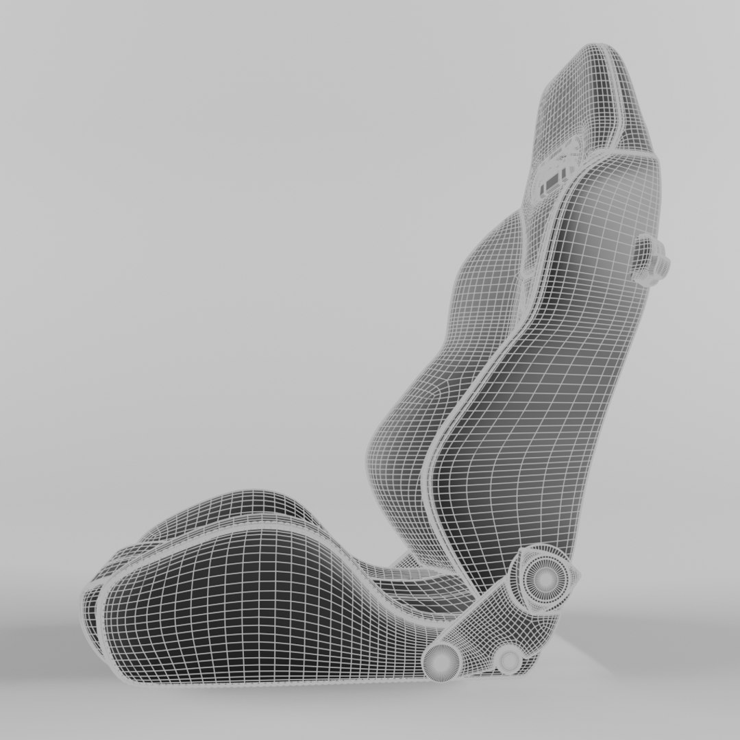 RECARO Speed V Gray Seat 3D Model - TurboSquid 1772810