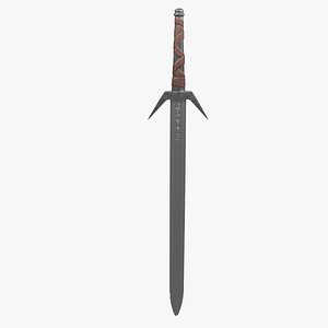 3D model of the sword Low poly model