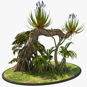3d alien plants model