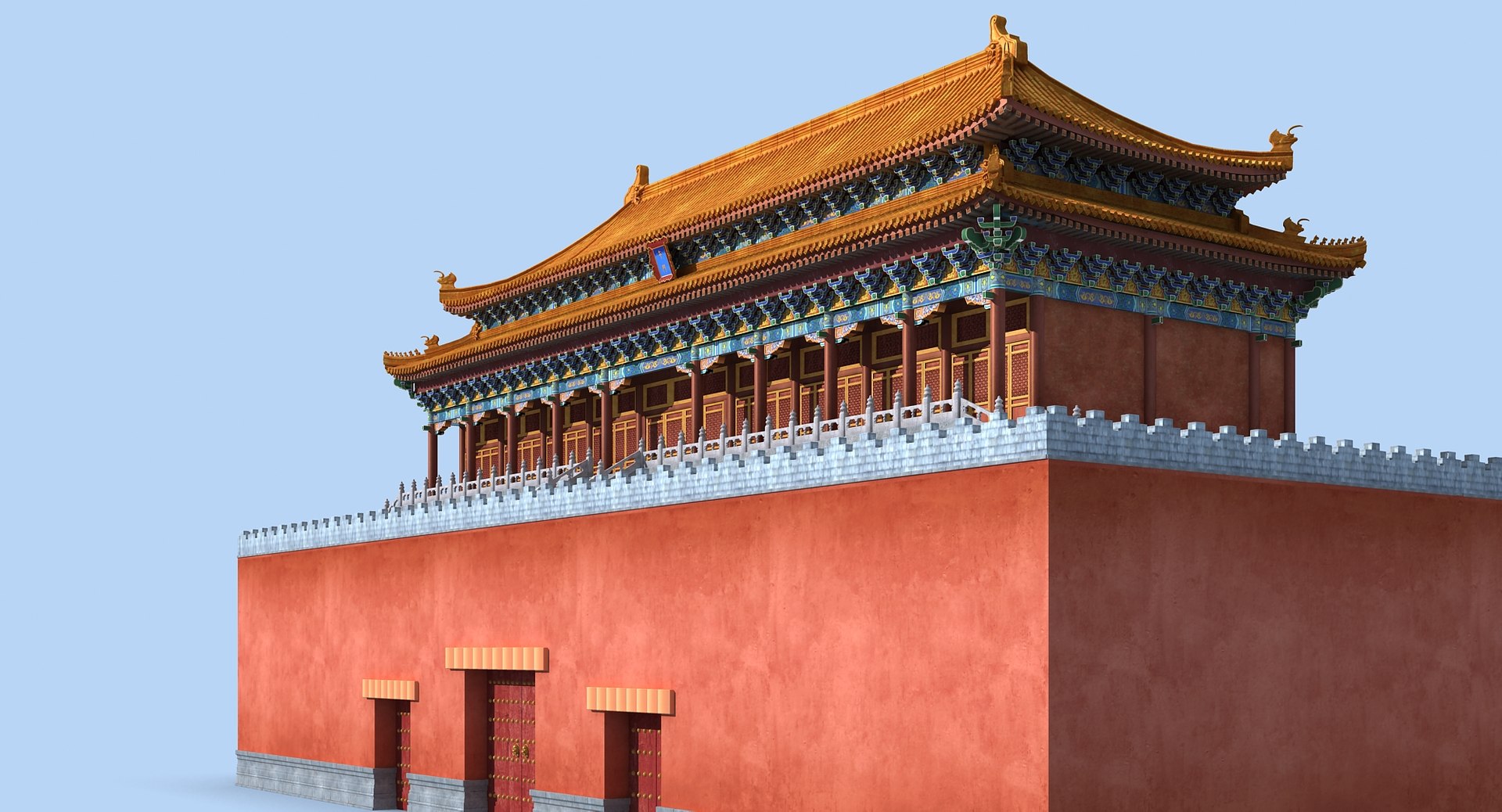 3D Ancient Chinese Building Model - TurboSquid 1432357
