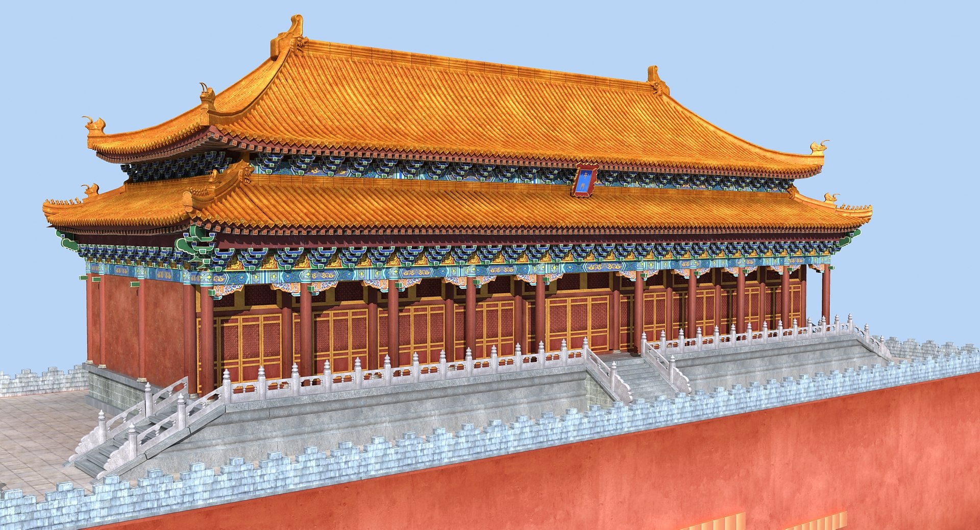 3D Ancient Chinese Building Model - TurboSquid 1432357