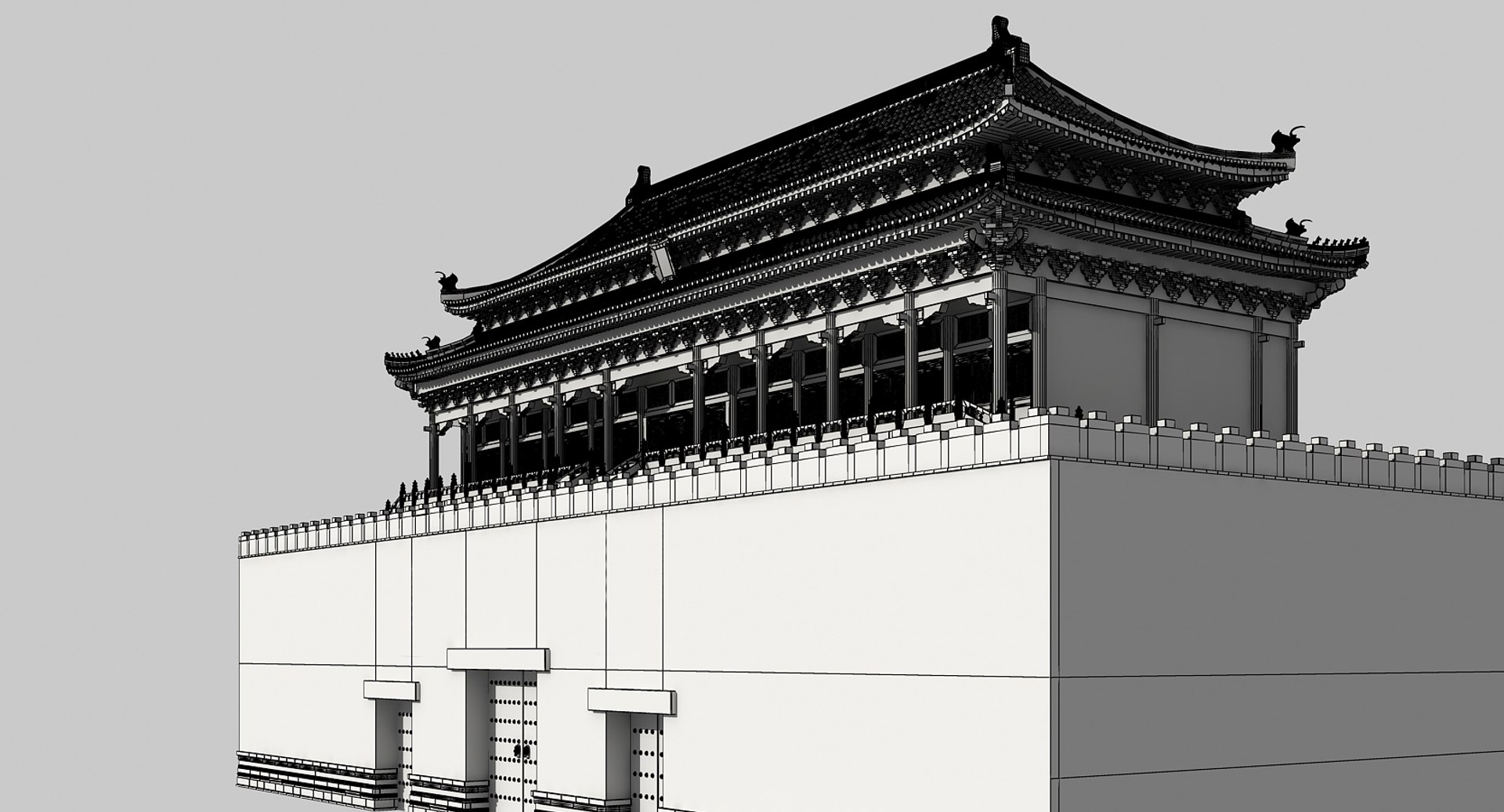 3D Ancient Chinese Building Model - TurboSquid 1432357