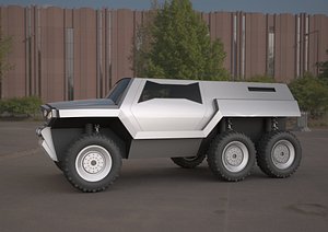3D model devel sixty 6x6 concept car