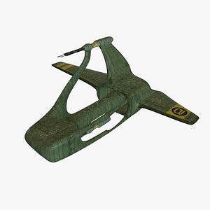 Brakiri Cruiser Game Asset 3D