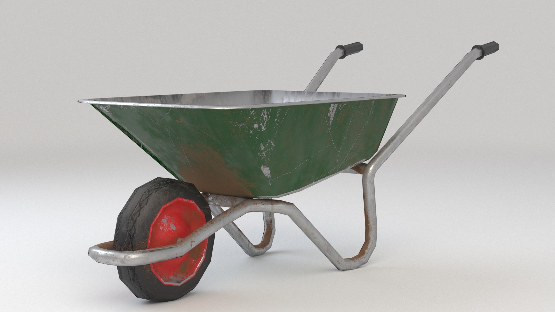 Wheelbarrow 3D model - TurboSquid 1996618
