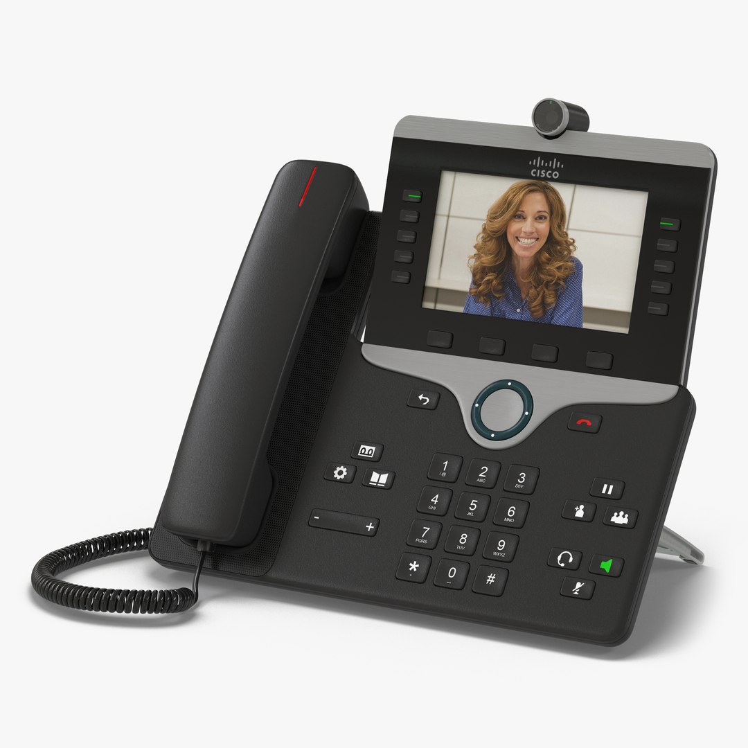 Cisco IP Phone 8865 3D model preview