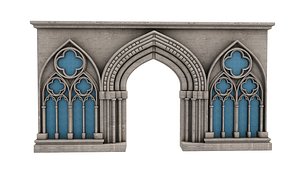 3D Gothic Window