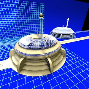 radius parking lot 0172 3d model