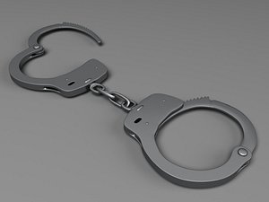 3d handcuff cuff model