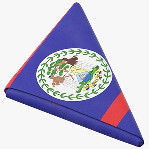 Flag Folded Triangle Belize