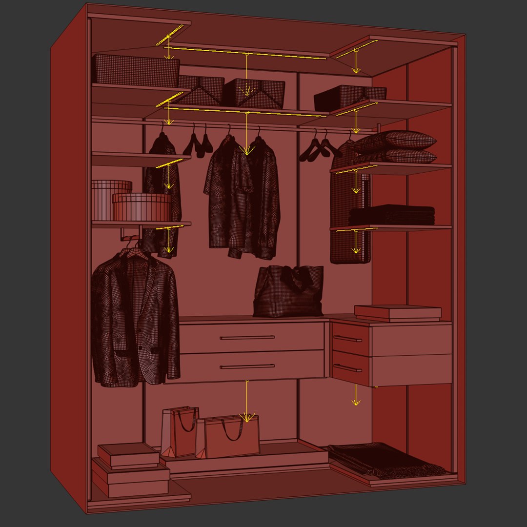 3D Wardrobe 04 - TurboSquid 2230414