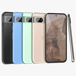 Google Pixel 8a All Colors 3D model