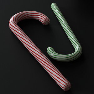 3D Candy Cane for Christmas