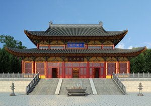 3D Chinese Temple 03 model