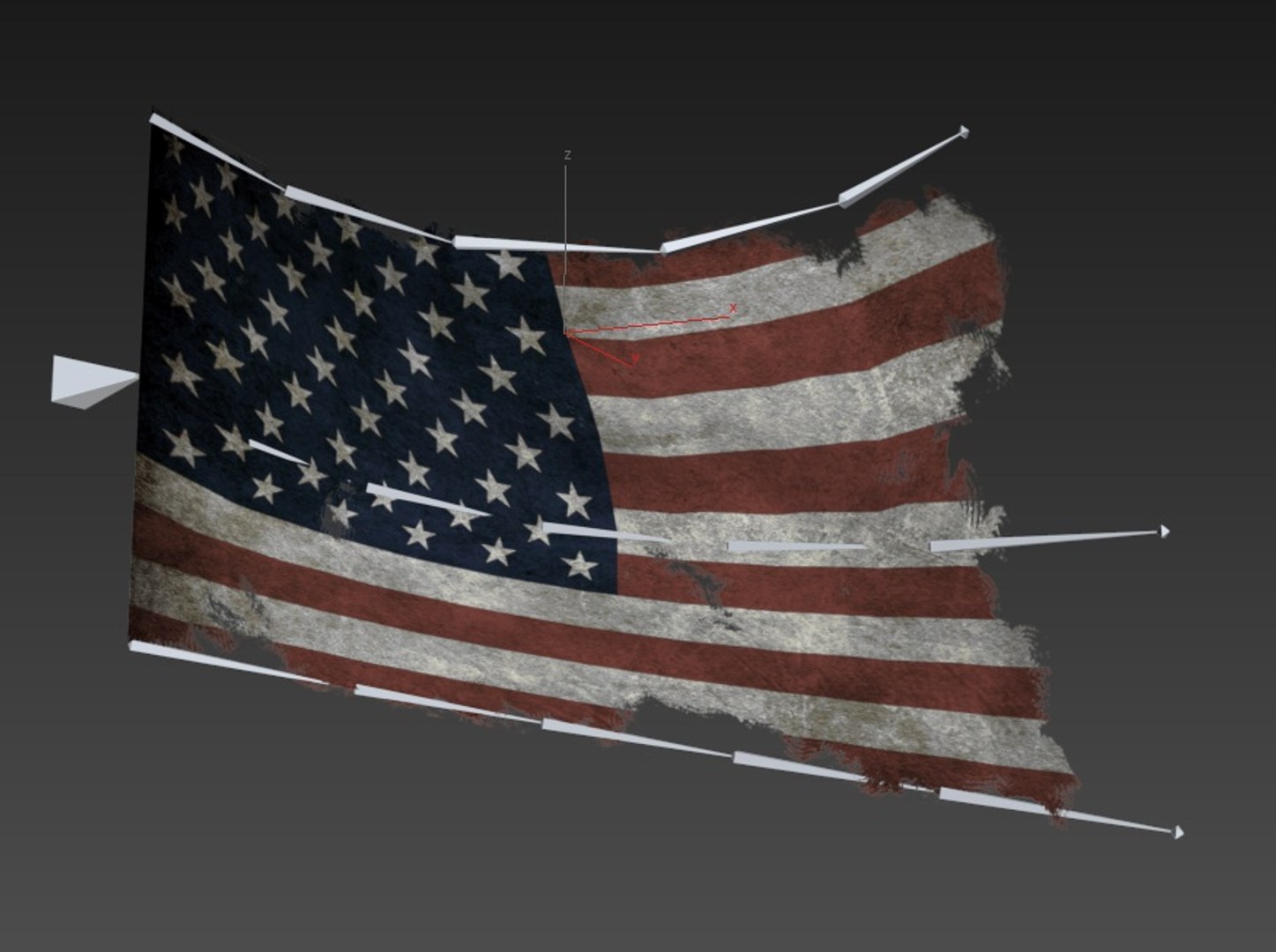 flag-low-poly-3d-max