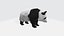 Panda - low poly