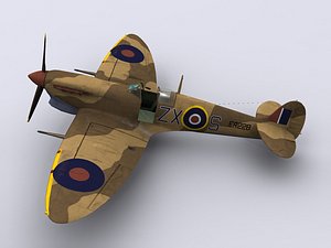 supermarine spitfire fighter 145 3d 3ds