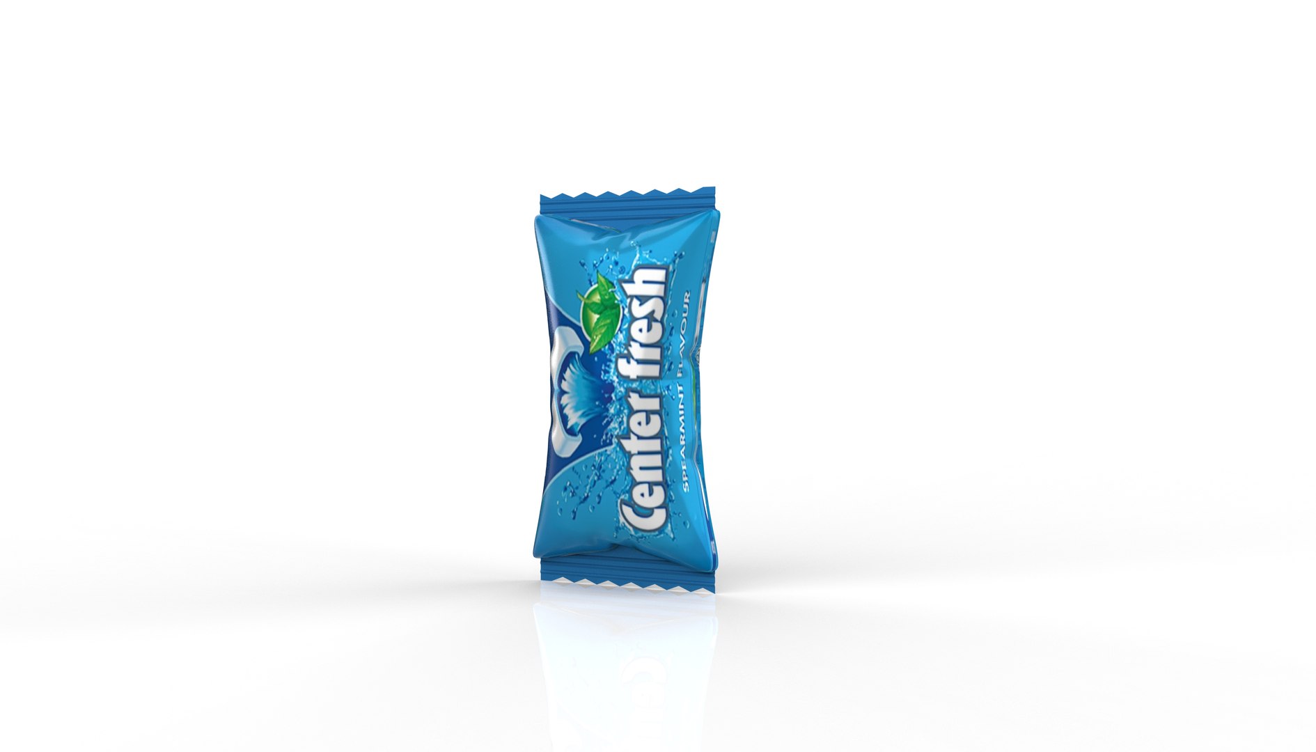 3D Center Fresh Candy Wrapper Model - TurboSquid 2410409