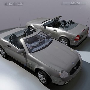 mercedes convertible vehicle 3d model