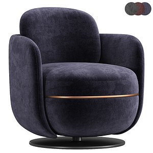 3D model MILES LOUNGE Armchair By Wittmann