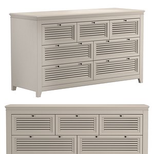 SHUTTER 7-DRAWER DRESSER