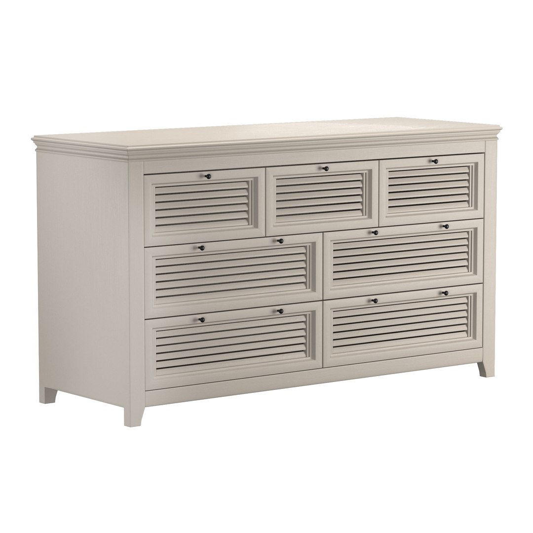 SHUTTER 7-DRAWER DRESSER 3D Model - TurboSquid 1906645