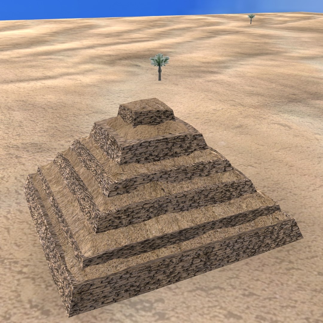 Egyptian Step Pyramid 3D Model - TurboSquid 1366602