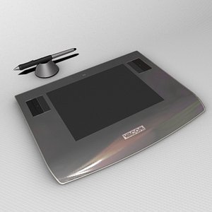 wacom intuos 3 3d model
