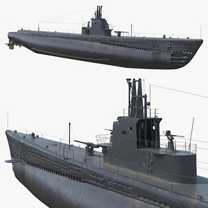 Gato-Type Submarine Resting