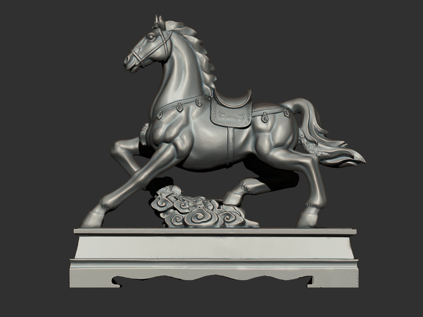 Horse Sculpture 3D Model - TurboSquid 2044293