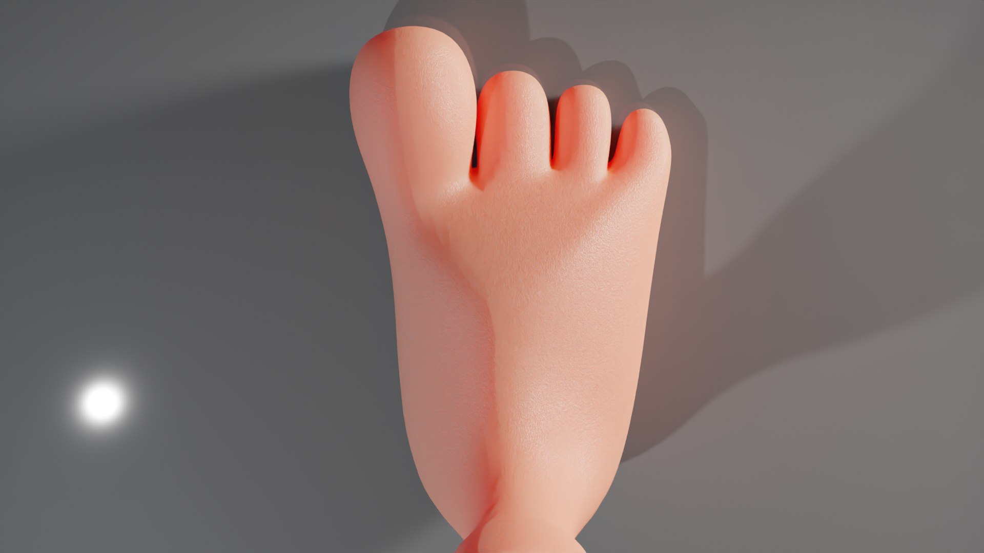 Cartoon Foot 3D Model - TurboSquid 1804268