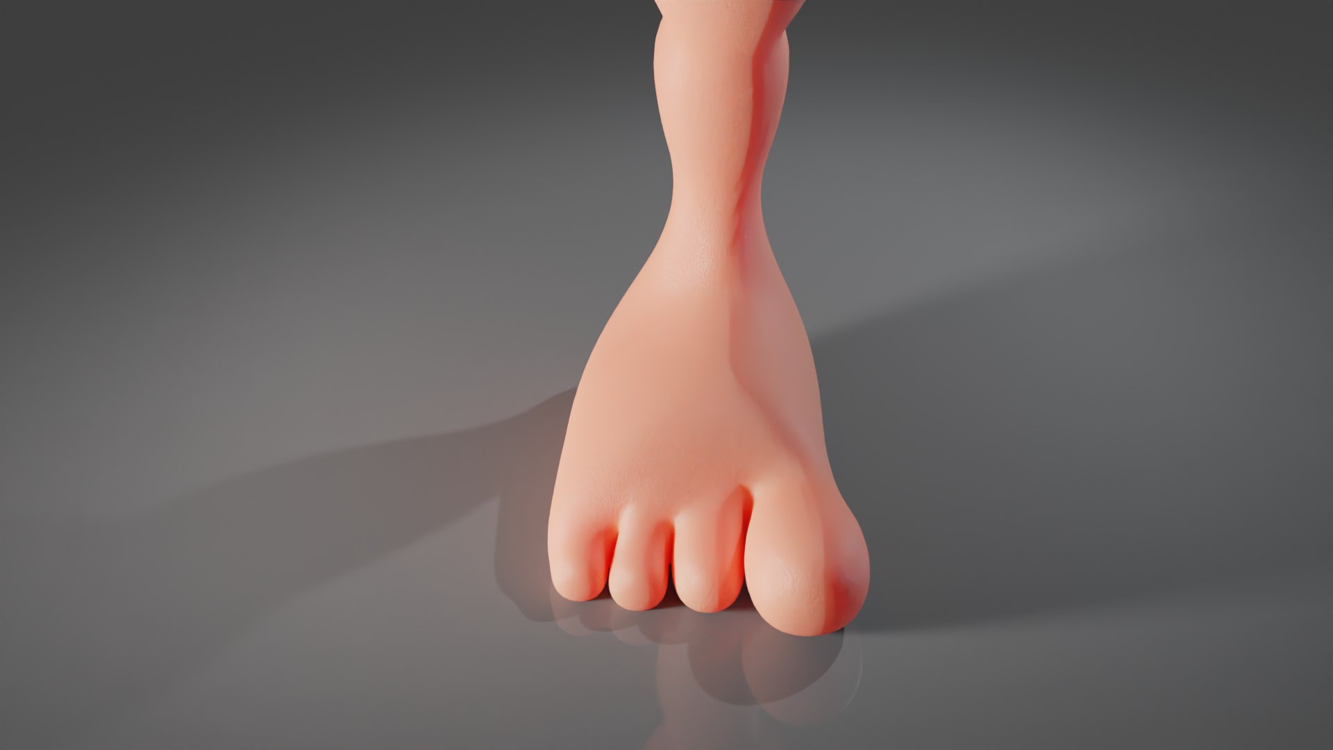 Cartoon Foot 3D Model - TurboSquid 1804268