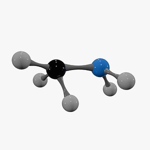 3D model Methylamine Molecule