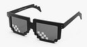 Unisex Square Shaped Mosaic Sunglasses