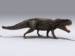 saurosuchus triassic 3d max