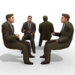 3d - business male character model
