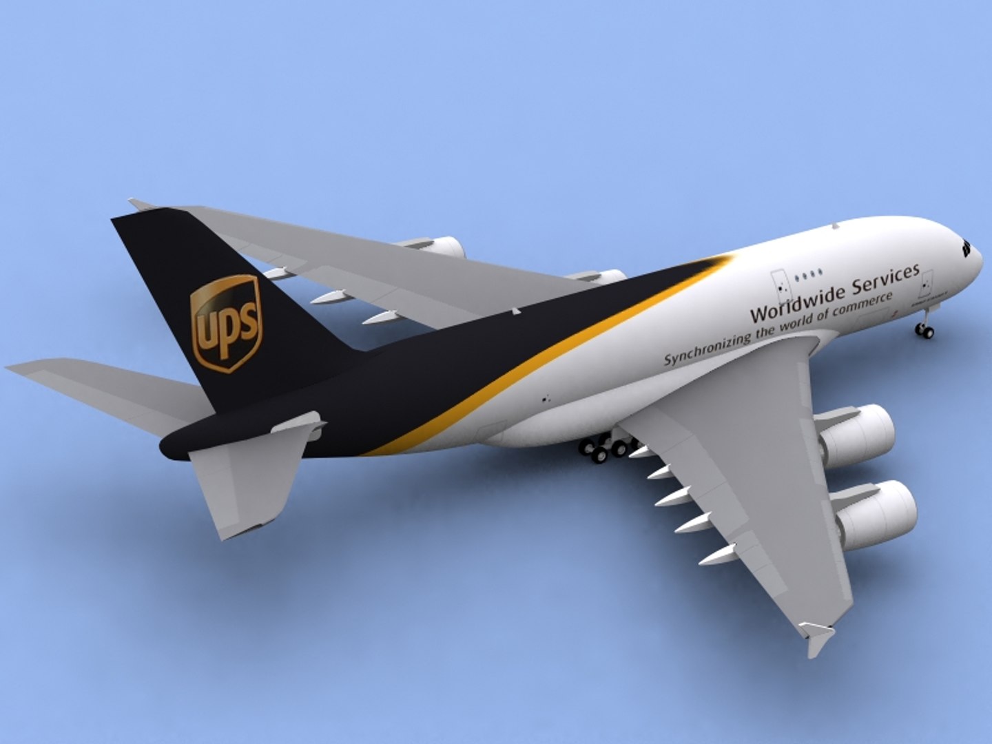 Airbus A380-800 F Ups 3ds