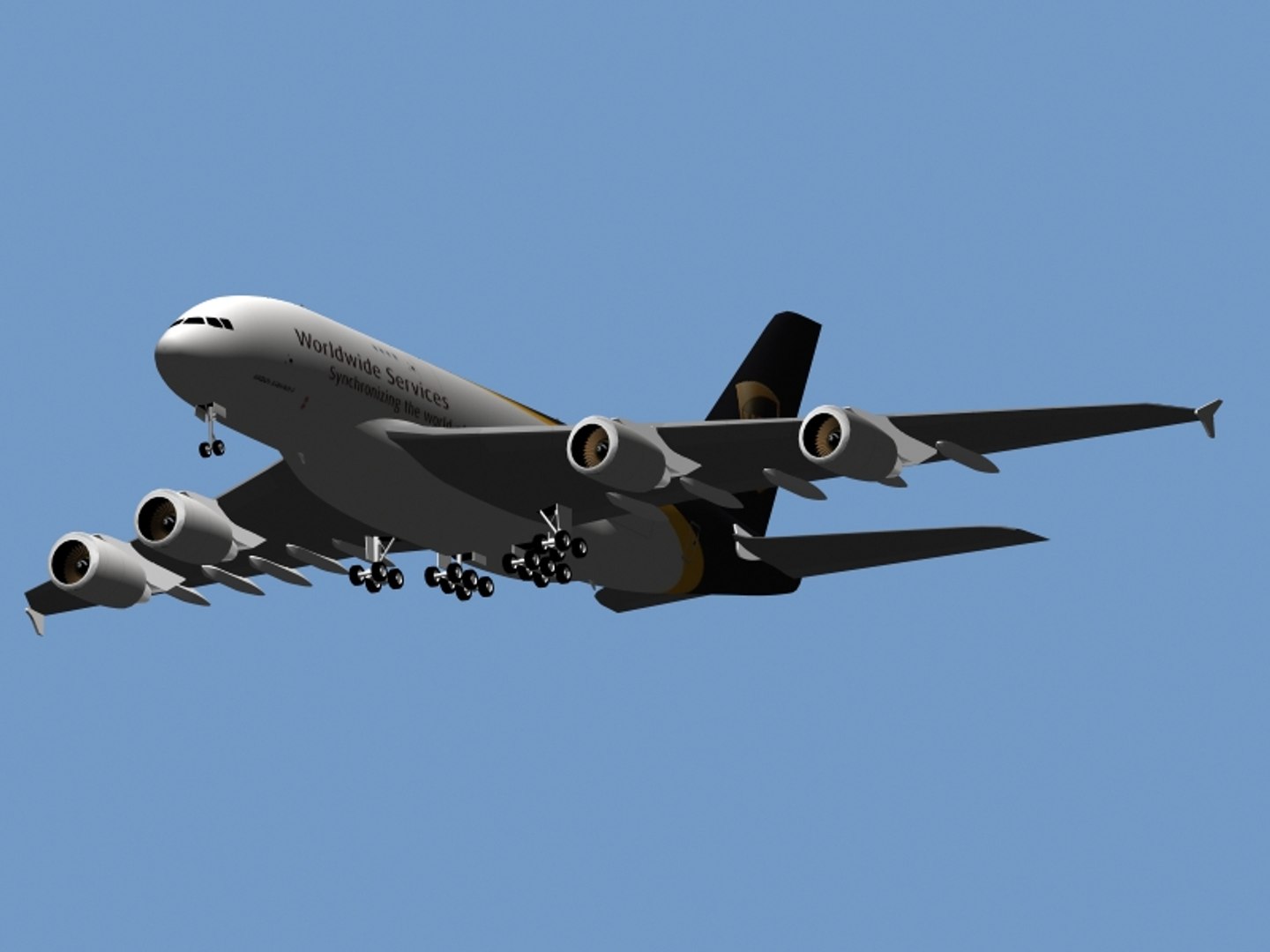 Airbus A380-800 F Ups 3ds