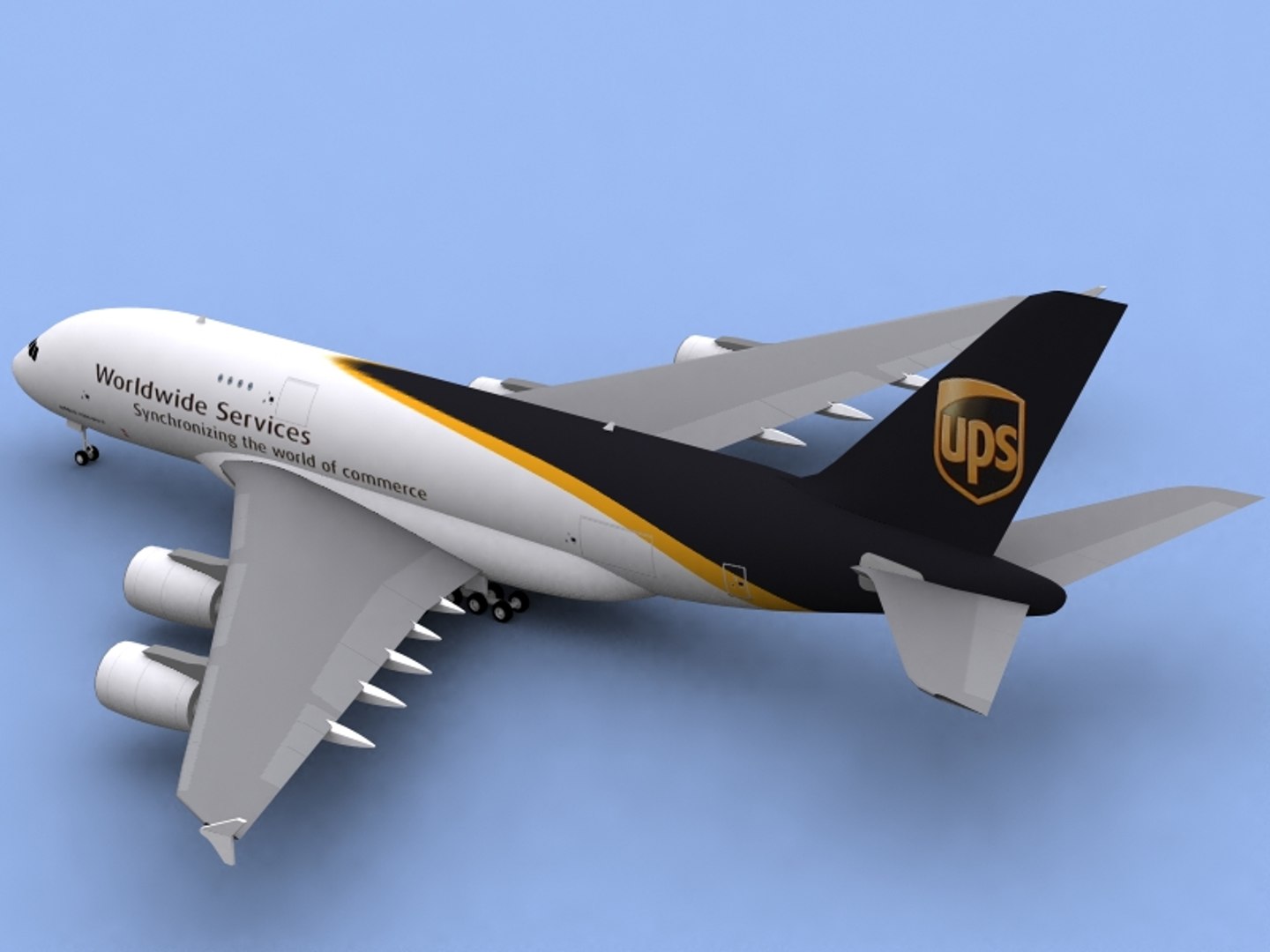 Airbus A380-800 F Ups 3ds