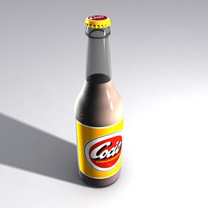 chocolate soft drink glass bottle 3d max