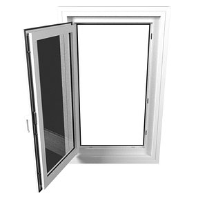 3D window architectural model