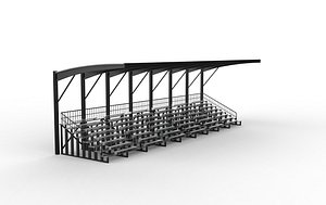 3D Stadium tribune 3D model