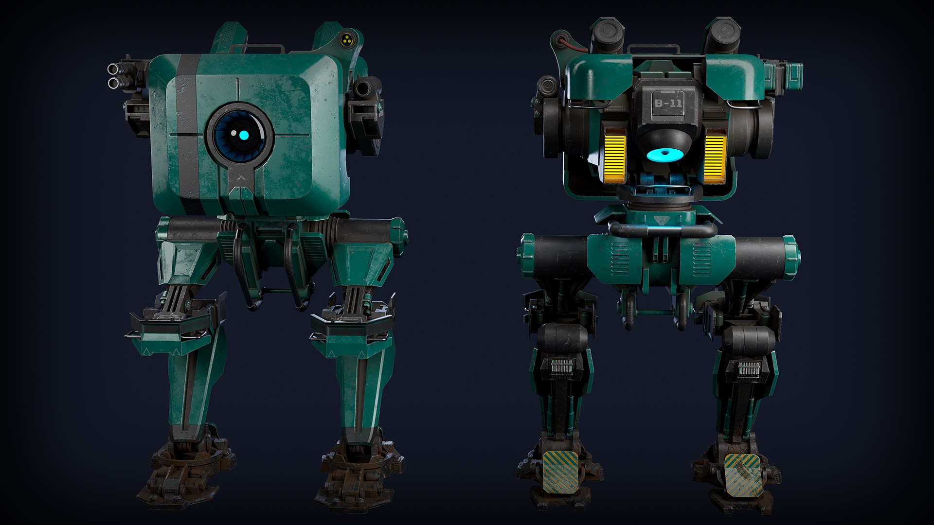 Sci-fi Robot B-11 Small 3D - TurboSquid 1728768