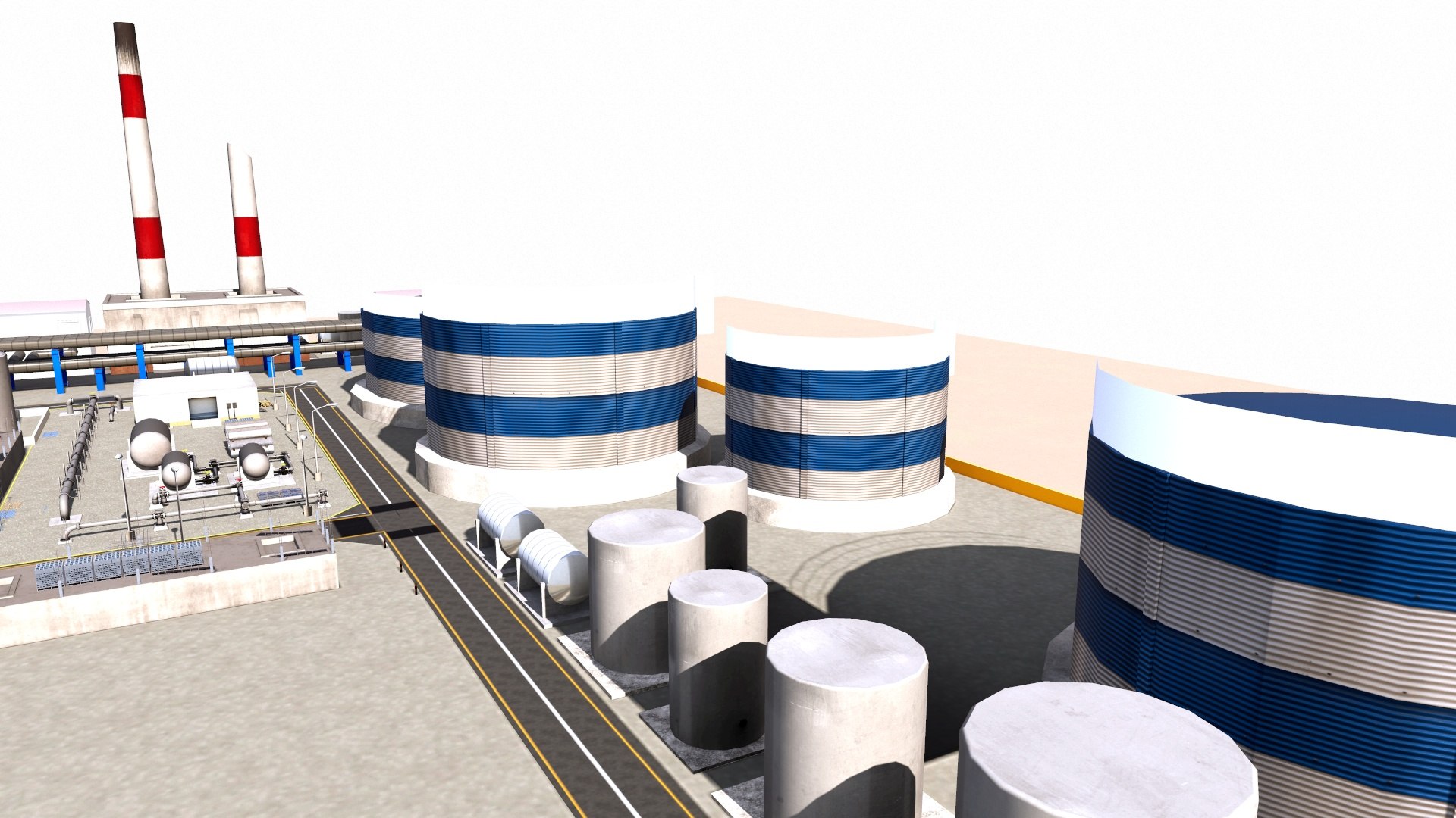 3D Detailed Refinery Collection - TurboSquid 2344273
