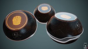 3d toxic gas grenade model
