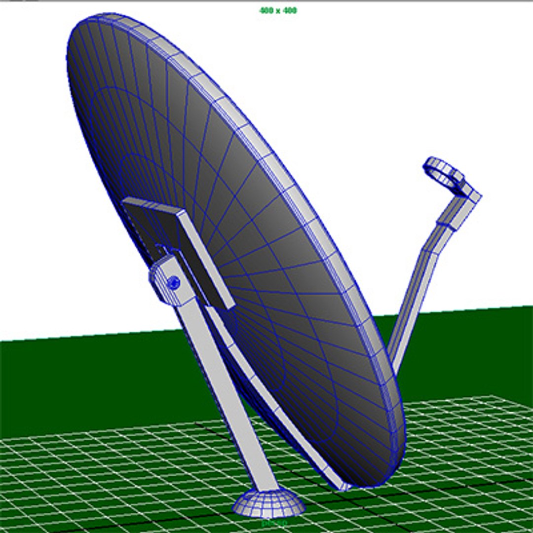 Satellite Dish 3d Model 8568