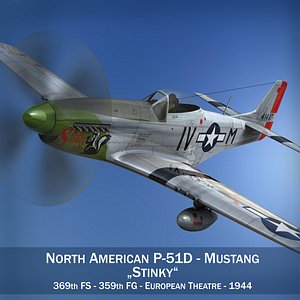 3d model north american - stinky